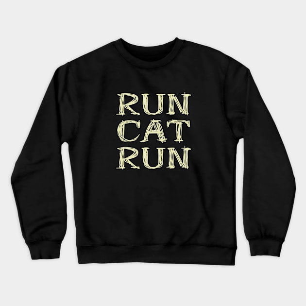 RunCatRun in sketch font light Crewneck Sweatshirt by runcatrun